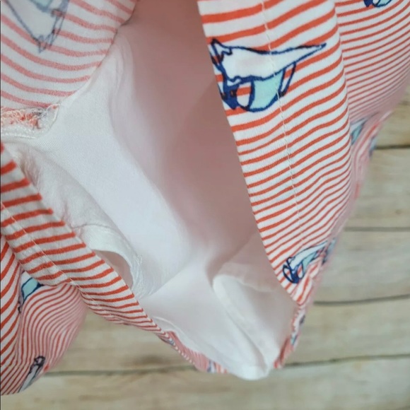 ModCloth Sailboat Red Stripe Its Best To Impress Romper Size Large - Picture 5 of 6
